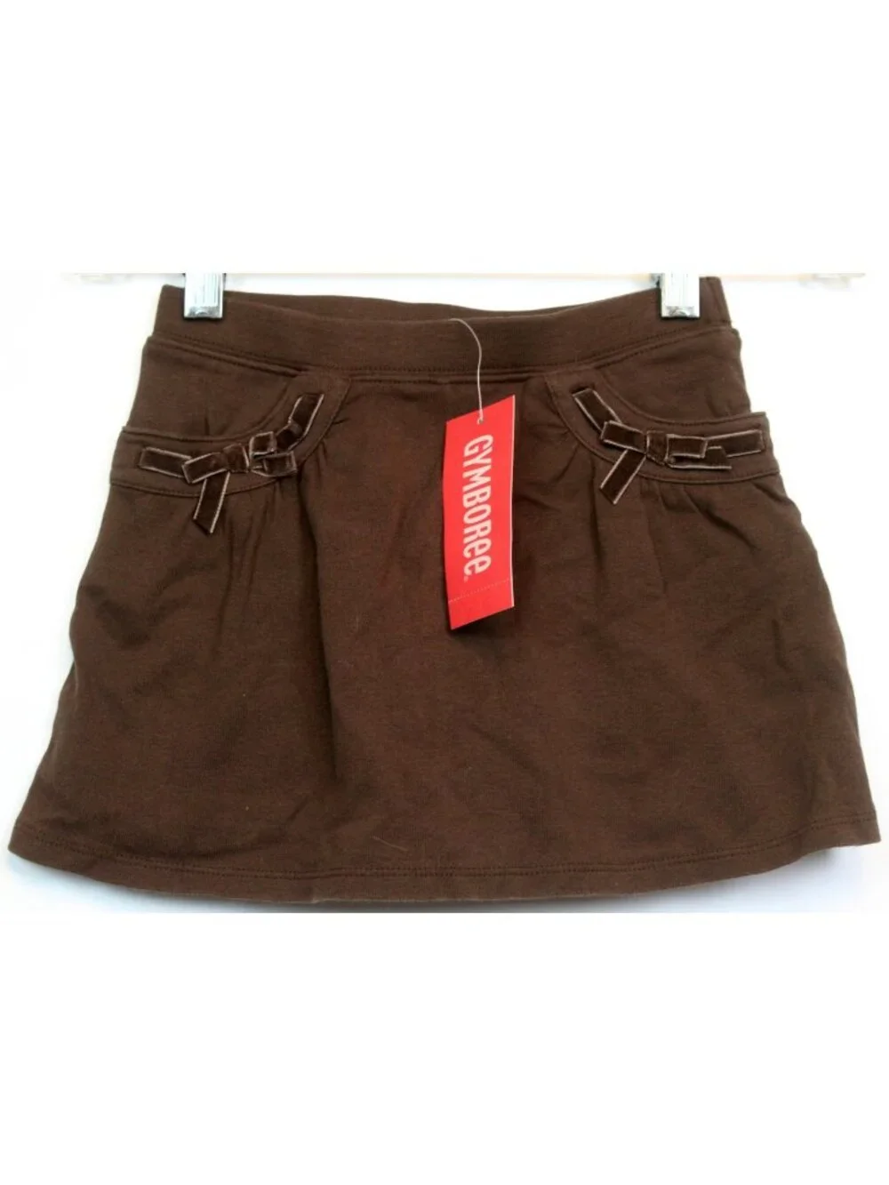 2007 Gymboree Equestrian Club Brown Skorts sz 5 Ruffle Pockets Bows Ivy Leaque